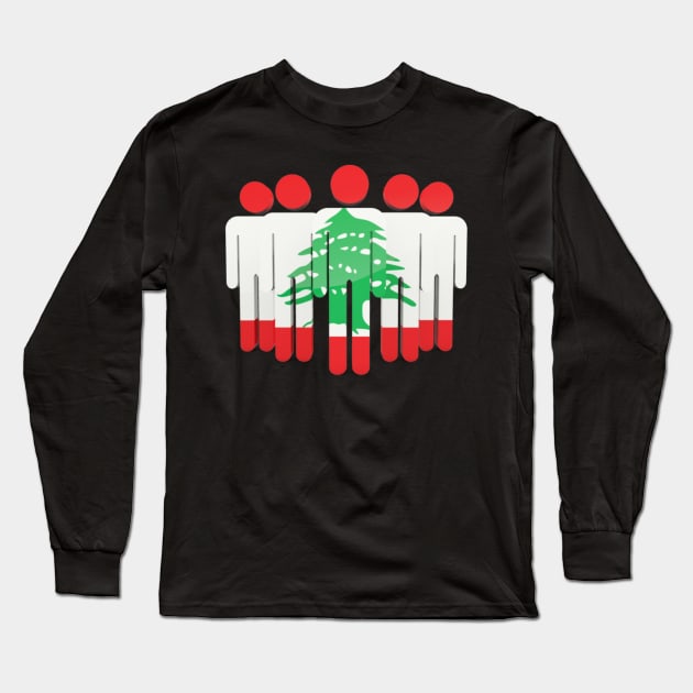 Lebanon people Long Sleeve T-Shirt by gold package